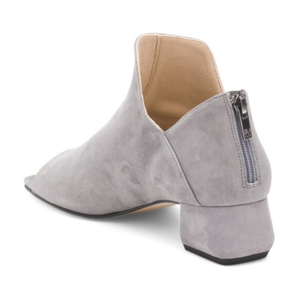 PELLE MODA Suede Vonn Peep Toe Booties - Picture 2 of 3